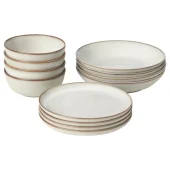 سرویس غذاخوری ۱۲ پارچه ایکیا GLADELIG رنگ خاکستری