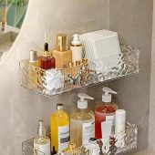 شلف دیواری حمام چسبی