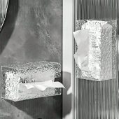 جعبه دستمال شفاف دیواری