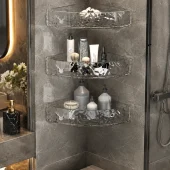 طبقه سه‌کنج دیواری حمام