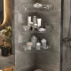 طبقه سه‌کنج دیواری حمام