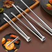 انبر غذا استیل نقره‌ای