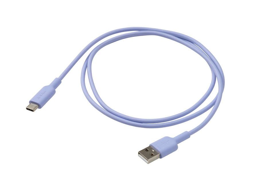 PE976505 کابل USB-A به USB-C ایکیا SITTBRUNN بنفش یک متری مقاوم در برابر خم شدن
