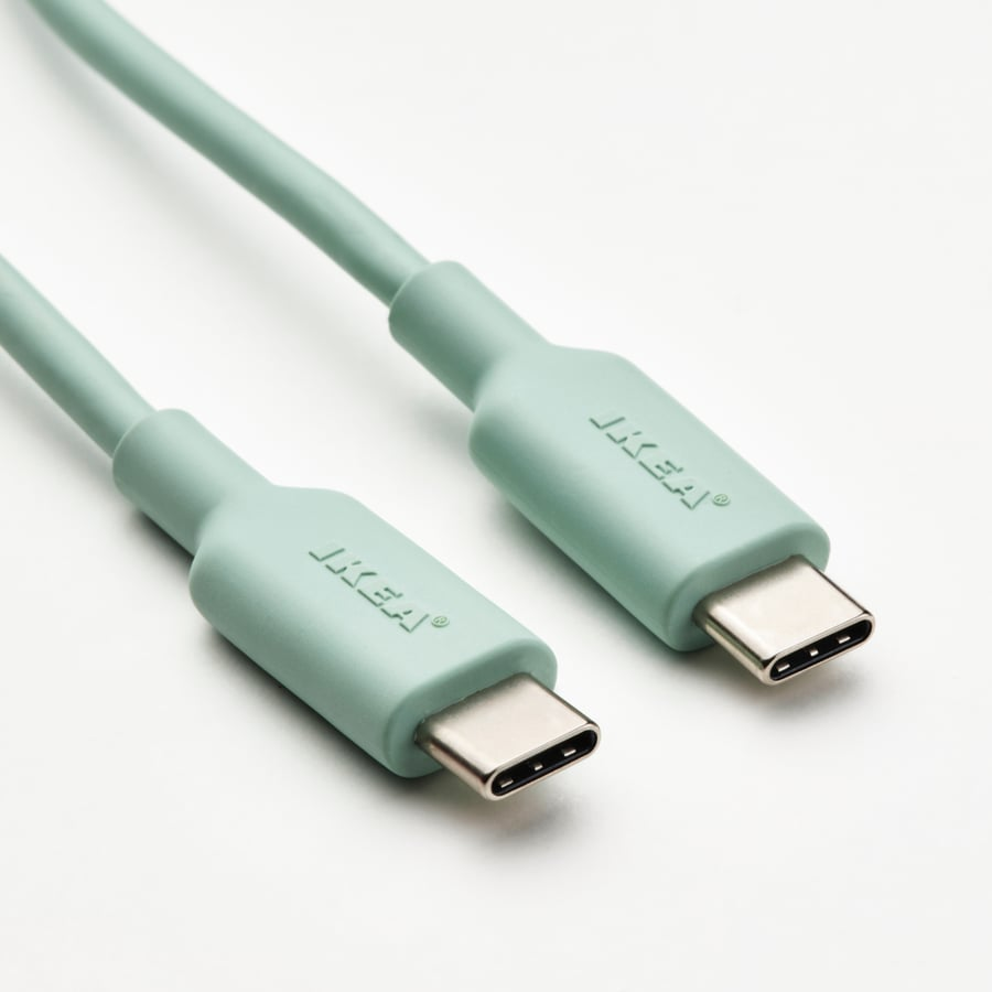 PE976510 کابل USB-C به USB-C ایکیا SITTBRUNN سفید یک متری مناسب شارژ و انتقال اطلاعات