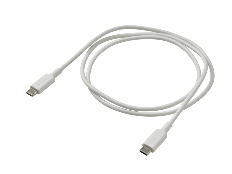 PE976516 کابل USB-C به USB-C ایکیا SITTBRUNN سفید یک متری مناسب شارژ و انتقال اطلاعات
