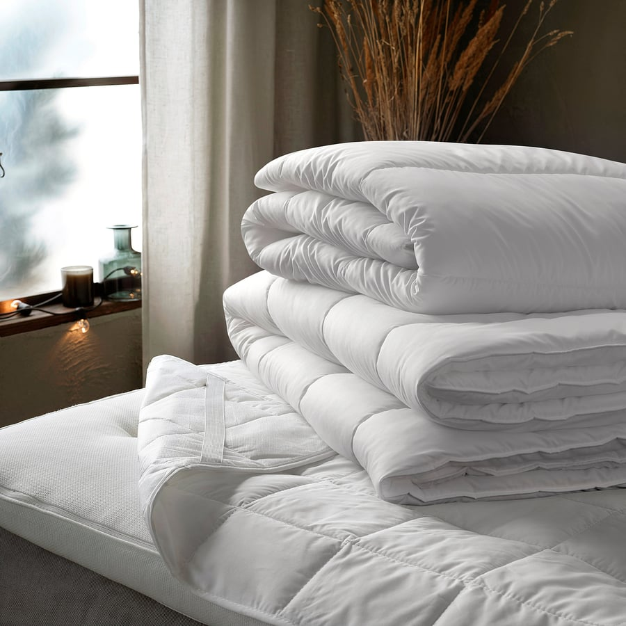 saefferot-duvet-warm__1213616_pe911182_s5 لحاف نیمه گرم ایکیا مدل SÄFFEROT با الیاف پلیاستر بازیافتی مناسب استفاده چهار فصل و خواب راحت