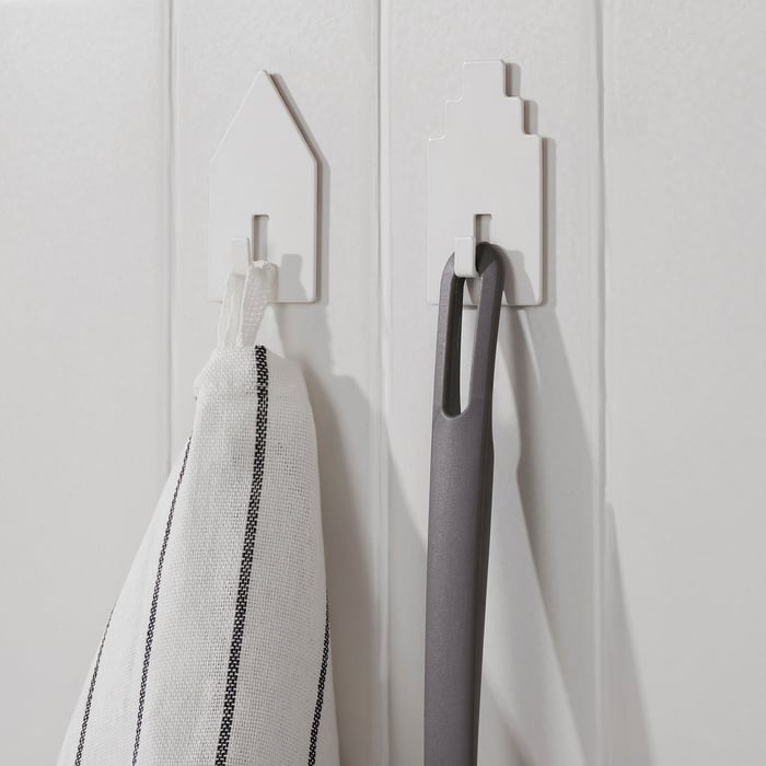 tippvagn-hook-self-adhesive-house-white__1242003_pe920004_s5 قلاب چسبی ایکیا مدل TIPPVAGN سفید طرح خانه با نصب بدون سوراخکاری مناسب حمام و آشپزخانه