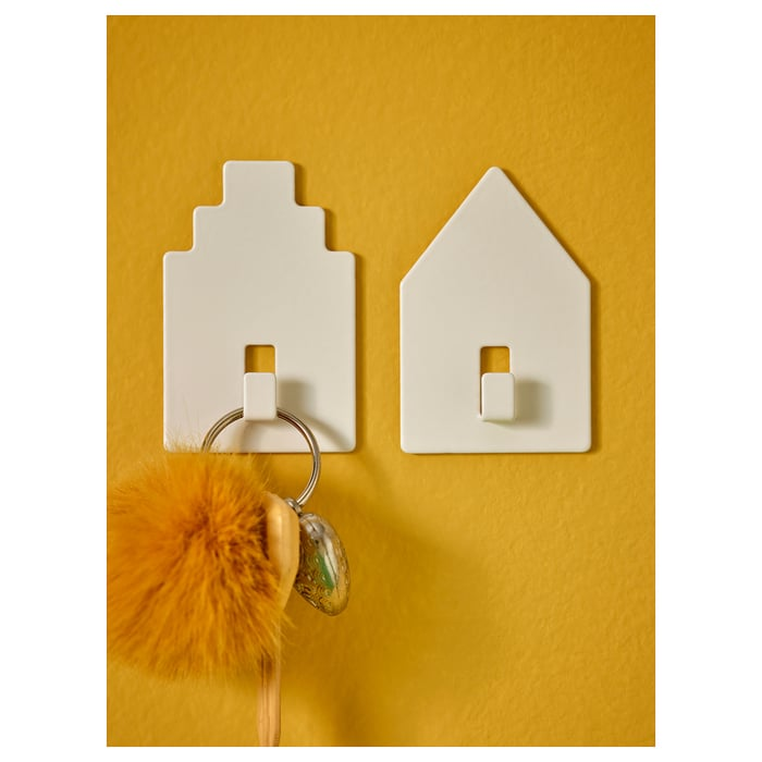 tippvagn-hook-self-adhesive-house-white__1403085_ph194113_s5 قلاب چسبی ایکیا مدل TIPPVAGN سفید طرح خانه با نصب بدون سوراخکاری مناسب حمام و آشپزخانه