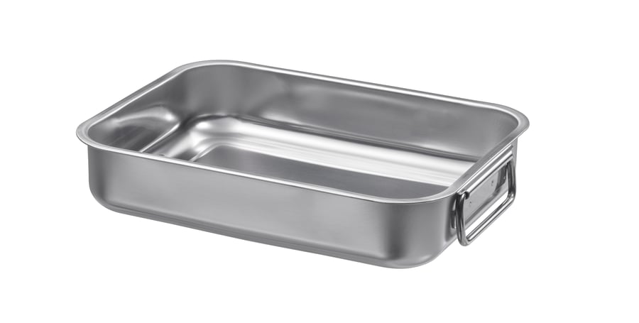 PE727719 ظرف فر استیل ایکیا KONCIS سایز 26×20 سانتیمتر مناسب پخت انواع غذا در فر