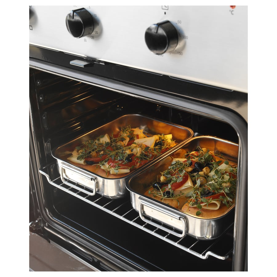 koncis-roasting-tin-stainless-steel__0116607_pe158123_s5 ظرف فر استیل ایکیا KONCIS سایز 26×20 سانتیمتر مناسب پخت انواع غذا در فر